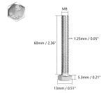 Hammerhead Bolt, M8x60 Fully-Threaded Bolt - 12.100.030
