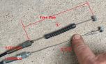 Hammerhead Throttle Cable 84" for 2023 and Newer Hammerhead 150cc gokarts - H7080035