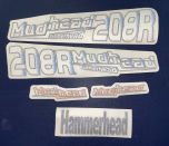 Hammerhead Decal / Sticker Set, Sides and Front for Mudhead 208R - 23-1209-00