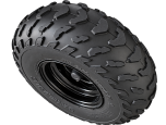 Trailmaster Tire/Wheel Assembly 21x10-10, Rear, Right (Passenger), Black Wheel, Knobby Tread for Blazer 150 / 200 - 6000052250G000