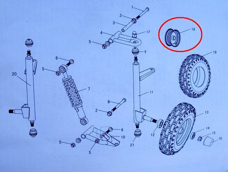 6.100.310, Front Wheel 80T