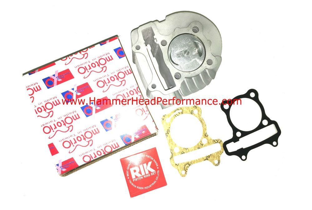 Aluminum Nikasil cylinder kit 160cc 58.5mm