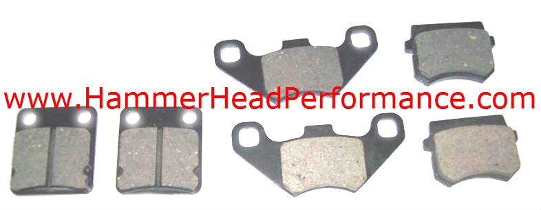 DISC BRAKE PADS GO KART 150CC 250CC HAMMERHEAD CARTER TALON AMERICAN SPORTWORKS - Foto 2