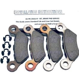 タブルマスタース 2022 American Landmaster Brake Pads (QTY 4) Service Kit - 19331-R