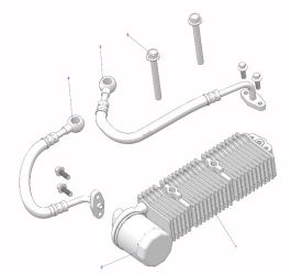 Polaris Oil Cooler Assembly for RZR 200 - 2522463