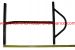 Hammerhead Mudhead 208R Cross Bar - Top, Black for Mid-Size Gokarts - 6.160.300-BK replaces 6.060.300, 6.130.300, 6.160.300