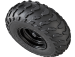 Trailmaster Tire/Wheel Assembly 21x10-10, Rear, Right (Passenger), Black Wheel, Knobby Tread for Blazer 150 / 200 - 6000052250G000