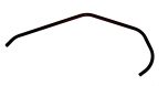 Hammerhead Brush Guard Bar Long, Flat Black for GTS 150 - 13-0102-00-FB replaces 13-0102-00