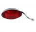 Hammerhead Brake Light, Tail Light - Red, Oval for 150cc and 250cc - 6.000.144 replaces 609-0004 